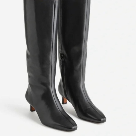 Madewell Black Leather Heeled Boots - Picture 3 of 5
